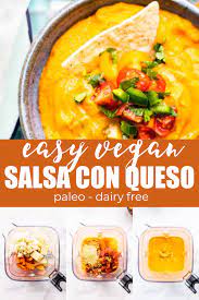 Vegan Salsa Con Queso Is An Easy Warm Cheese Dip Recipe That Will Disappear As Quickly As You Make It T Cooking Recipes Easy Dinner Recipes Vegetarian Recipes
