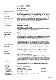 child care resume, children, sample