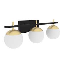 Ralbay Mid Century Modern Bathroom Vanity Lights 3 Light Milky Glass Modern Bathr Modern Bathroom Vanity Lighting Modern Bathroom Vanity Modern Vanity Lighting