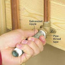 Tub spout adapter over copper pipe in bathroom, diy home plumbing repairs. Should Galvanized Steel Pipe Be Used As A Tub Spout Home Improvement Stack Exchange