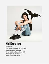 Kid Krow In 2020 Conan Gray Minimalist Music Vintage Music Posters