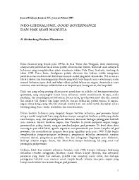 Tata kelola pemerintahan yang baik sudah pasti menjadi tanggungjawab yang mesti dilaksanakan oleh pemerintah. Pdf Wiratraman H P 2007 Neoliberalisme Good Governance Dan Hak Asasi Manusia Jurnal Hukum Jentera Xv Januari Maret 2007 Herlambang P Wiratraman Academia Edu