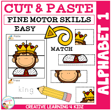 Themed crossword puzzles with a human touch. Cut And Paste Fine Motor Skills Puzzle Worksheets Alphabet 1 Digital Download