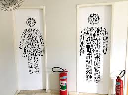 Adesivo Decorativo Para Porta De Banheiro Feminino E Masculino Llx Visual 11 2626 3859 Banheiro Feminino Porta De Banheiro Banheiro