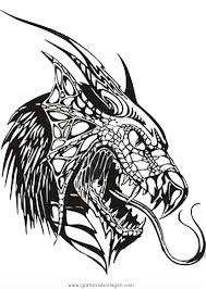 Drachen zeichenvorlage kostenlos ausdrucken und ausmalen ausmalbilder tiere malvorlagen window color vorlagen für kinder die kostenlose bastelvorlage und din a4 pdf dateien zu den malvorlagen zum downloaden ausdrucken und ausmalen. Drachenkopfe 3 Gratis Malvorlage In Drachen Fantasie Ausmalen