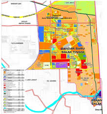 Peta menunjukkan bandar sungai buaya dan kawasan sekitarnya yang terletak di kawasan tanah pamah yang rata. Geografi Peta Lakar