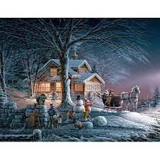 Winter Wonderland Boxed Christmas Cards Other Walmart Com In 2020 Christmas Scenery Winter Scenery Winter Scenes