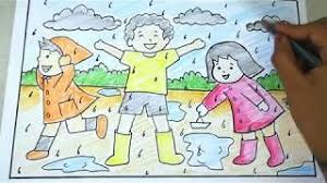 Image Result For Easy Rainy Season Drawing For Kids Rainy Day Drawing Drawing For Kids Art Drawings For Kids