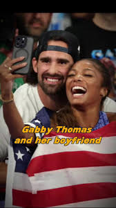 Gabby Thomas and her boyfriend #tiltok #usa #fyp #foryou #celebrity  #gabbythomas #olympics #feelings