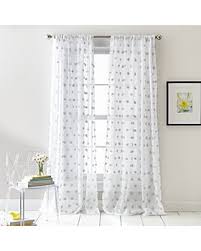 2 pack fully stitched sheer window curtain panel drapes 63 84 95 108 120l. Luxury Window Curtains Drapes Bloomingdale S