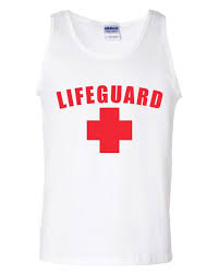White Lifeguard Tank Top Lifeguard Tank Top Lifeguard Tank Tank Tops