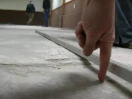Straight Edge To Mark High And Low Spots On Concrete Floors Laying Vinyl Flooring Basement Flooring Options Basement Flooring