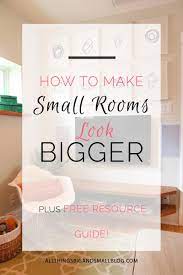 How To Make A Room Look Bigger Making Room Home Decor Hacks Small Rooms