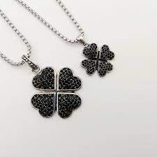 Sweeter after difficulties thistle necklace $ 89.00 usd. Stones Silver Color Stainless Steel 4 Leaf Clover Pendant Choker Necklace Women Men Chic Clover Lucky Necklace Jewelry Blkn0692 Pendant Necklaces Aliexpress