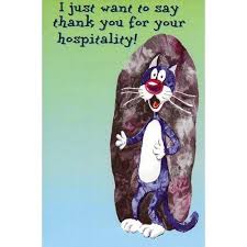Maybe you would like to learn more about one of these? Thank You Greeting Card With Envelope I Just Want To Say Thank You For Your Hospitality Dollarfanatic Store