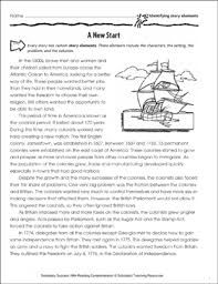 Examples of elements of a story: A New Start Story Elements Printable Skills Sheets Texts