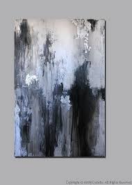 Black And White Contemporary Artwork Reserved Listing Contemporary Abstract Painting Champagne Gold Silver Leaf Black White Gray Abstract Painting Abstract Art Painting Art Painting