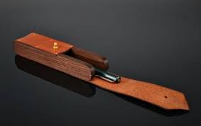 stylo cas de crayon en bois cuir etui crayon de la porte etsy crayon en bois bois et cuir cuir