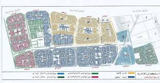مخطط هندسي يوضح أحياء الضاحية