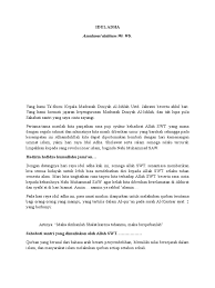 Pidato Idul Adha