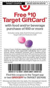 Target gift card deals 2018. 10 Target Gift Card With 50 Grocery Purchase Plus Stackable Coupons All Natural Savings