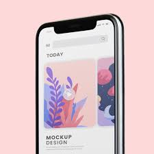 Download Mobile Phone Screen Mockup Design For Free In 2020 Mockup Design Iphone Mockup Phone Mockup