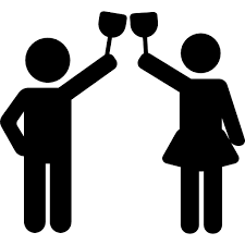 Man And Woman Cheers Free Vector Icons Designed By Freepik Free Icons Icon Vector Icon Design