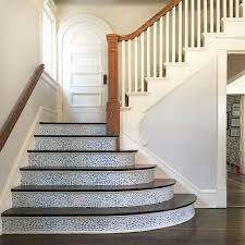 Raindrops Blue Gray Tiles Stairs Home House