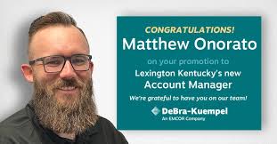 We are pleased to announce that Matthew Onorato will now serve as our new  Account Manager for Lexington, KY!