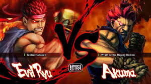 Batalla De Ultra Street Fighter Iv Evil Ryu Vs Akuma Video Dailymotion On the end digital wallpaper, yakuza 4, sega, япония, ryu ga gotoku. evil ryu vs akuma
