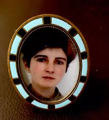 Antique Enamel Photo Frame FOR SALE!