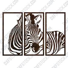 Download Zebra Wall Decoration Design Files Dxf Svg Eps Ai Cdr Animals Nature Deals Home Decoration Kid S Rooms Wall Art Dxf Stock
