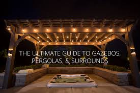If you're the handy type, you can build your own gazebo from scratch using just a few simple materials. Ultimate Guide To Gazebos Pergolas And Surrounds For Your Outdoor Hot Tub Bullfrog Spas