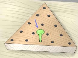 Peg game iq test solution: How To Win The Peg Game Triangle Game Wooden Board Games Wooden Games