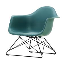 Vitra eames plastic armchair dar : Outlet Vitra Eames Plastic Armchair Lar Ocean Basic Dark Powder Coated Workbrands