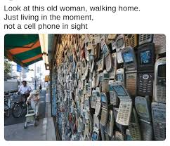 Except For All Those In The Foreground Not A Cell Phone In Sight Know Your Meme