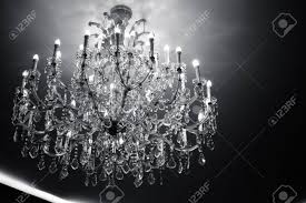 Luxury Crystal Chandelier Vintage Style As Black And White Concept