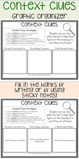 Context Clues Graphic Organizer Context Clues Activities Context Clues Context Clues Anchor Chart