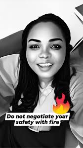 Safety warning for material testing with flammable materials