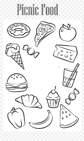 You can search several different ways, depending on what information you have available to enter in the site's search bar. Picnic Food Coloring Pages Picnic Food Clipart Black And White Hd Png Download Vhv