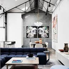 We Are Having Major Design Envy Over This Chic Industrial Loft That Art Velvet Sectional C Interior Design Awards Interior Design Minimal Interior Design