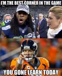 Nfl Memes On Twitter Peyton Manning Vs Richard Sherman Http T Co Lttaxl7tf0