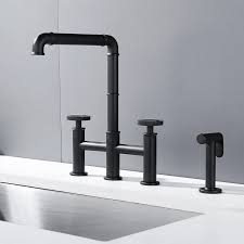 You are going to like it. Ruth Industrial 2 Handle Centerset Kitchen Faucet With 1 Pull Out Sprayer Bridge Shaped