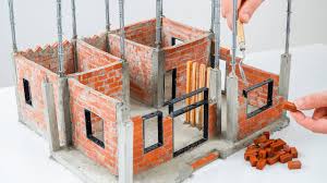 Remember how easy it was to build miniature houses out of lincoln logs? How To Make A Beautiful Mini House Brick Wall Bricklaying Part 2 Youtube