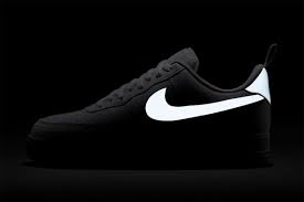 Black Air Force 1 With White Swoosh Nike Air Force 1 Reflective Swoosh Release Info Nike Air Force 1 Outfit Nike Air Force Ones Nike Air Force