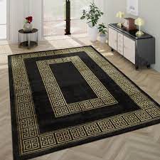 Wir führen eine große auswahl an traditionellen orientteppichen, darunter selbstverständlich auch der edle seidenteppich. Teppich Marmor Optik Bordure Grau Schwarz Teppichcenter24