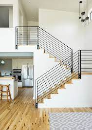 Modern Staircase In A Classic U Shape Or Scissor Style Staircase Modernhome Stairs Design Modern Home Stairs Design U Shaped Staircase