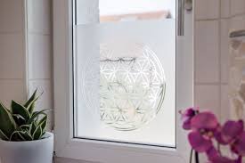 Blume Des Lebens Sichtschutz Milchglasfolie Fensterfolie Fensterfolie Blume Des Lebens Folie