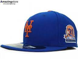 New York Mets Mike Piazza Hall Of Fame Patch 59fifty Fitted Baseball Cap By New Era X Mlb Fitted Baseball Caps New York Mets Baseball Cap