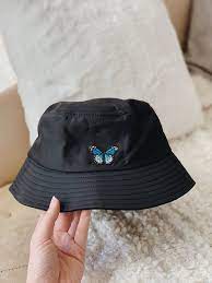 Cotton Butterfly Bucket Hat Fashionable And Comfortable Bucket Hat Head Accessory Perfect For Covering The Face And E Outfits With Hats Hat Fashion Trendy Hat